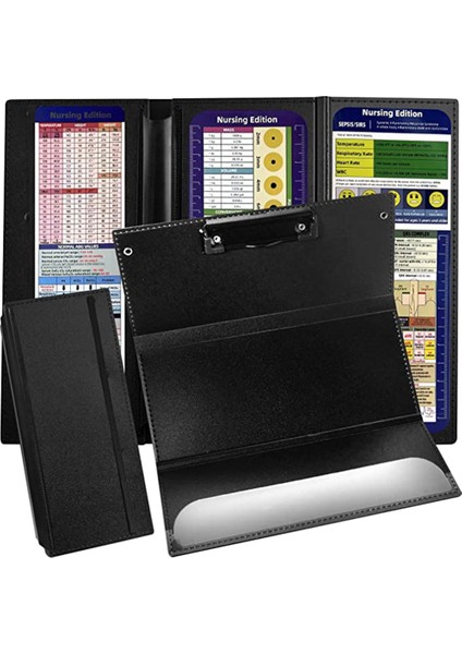 1 Paket Hemşirelik Panosu Katlanabilir, Hemşire Katlanabilir Klipsli Pano, 3 Katmanlı, Doktorlar ve Öğrenciler Için Temel Panolar B (Yurt Dışından)