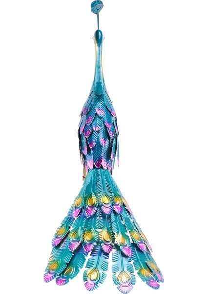 Çok Renkli Metalik Tavuskuşu Heykeli Metalik Tavuskuşu Heykeli Açık Bahçe, Veranda, Güverte, Sundurma-Yard Sanat Dekorasyon (Yurt Dışından) fırsatları