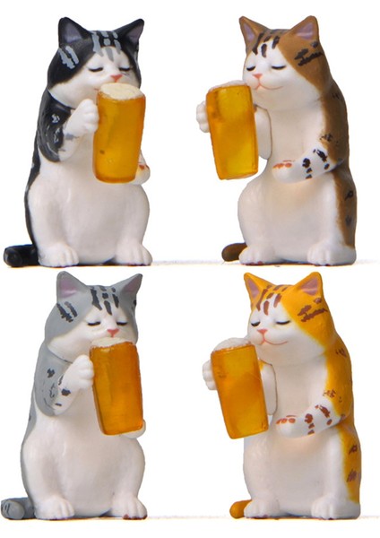 Sevimli Minyatür Kedi Bahçe Heykeli Dekoru, Açık Hava Heykelleri Açık Hava Veranda Masası Dekorasyonları, Saksılar Için Bitki Dekorasyonları (Yurt Dışından) modelleri