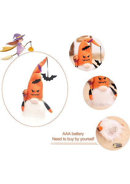 Cadılar Bayramı Peluş Bebek Yüzü Olmayan Gnome Peluş Bebek Peluş Cüce Yüzü Olmayan Bebek Işıklı Cadılar Bayramı Masa Süslemeleri Hediyeler (Yurt Dışından) fiyatları