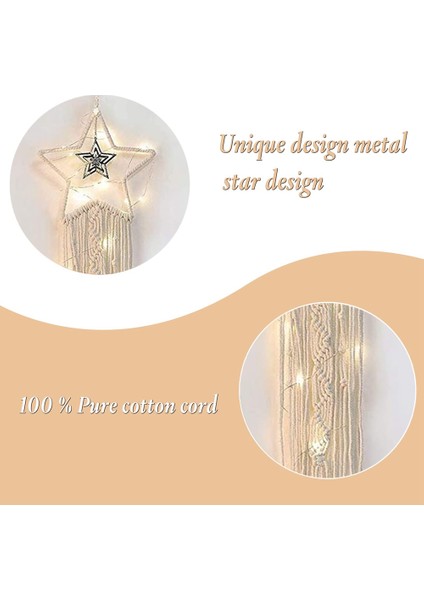 2 Adet Ay Rüya Yakalayıcı Yıldız Ay Işıklı Boho Rüya Yakalayıcı Seti Genç Kızlar Için Oda Dekoru, Kızlar Için Ev Dekor Hediyeleri (Yurt Dışından) fırsatları