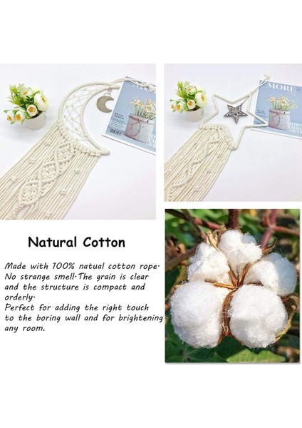 2 Adet Ay Rüya Yakalayıcı Yıldız Ay Işıklı Boho Rüya Yakalayıcı Seti Genç Kızlar Için Oda Dekoru, Kızlar Için Ev Dekor Hediyeleri (Yurt Dışından) indirimleri