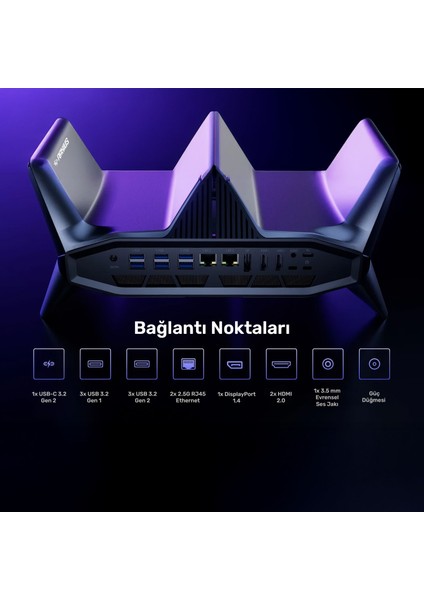 Vector GX-I129.3070A020 i9-12900H 32GB 1TBSSD RTX3070 W11P Mini PC fırsatları