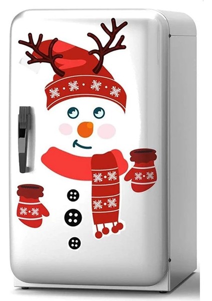 Karikatür Kardan Adam Noel Buzdolabı Mıknatısları Dolapları Komik Çıkartmalar Sevimli Mutfak Garaj Tatil Ev Dekor Kapı (Yurt Dışından) fiyatları