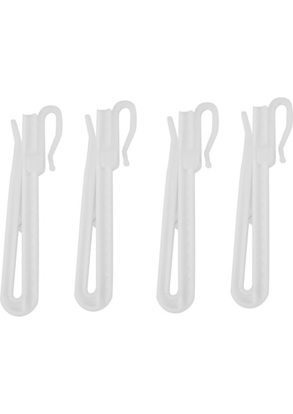 200 Adet Plastik Perde Asma Kancaları Stereo Pencere Beyaz Plastik Ayarlanabilir Yükseklik Perde Aksesuarları Asma Tavan 9cm (Yurt Dışından)