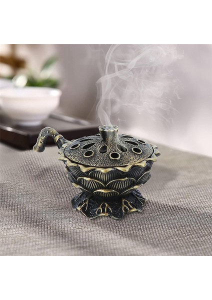 Tütsü Reçine Brülörü, Saplı Tütsü Brülörü, Ev Dekorasyonuna Uygun Lotus Şekilli Tutucu (Yurt Dışından) modelleri