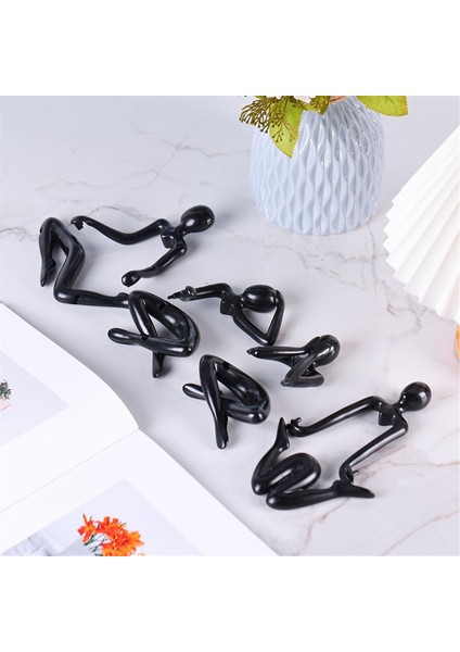 4 Adet Düşünürler Heykeli, Kitaplık Dekoru Siyah Düşünürler Heykeli Figürinler-Evinizi Dekore Edin, Soyut Sanat Heykelleri (Yurt Dışından) fiyatları