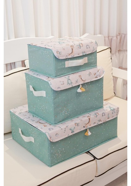 Baby Çok Amaçlı Kapaklı Kutu Düzenleyici Mini Mavi 32X26X40CM modelleri