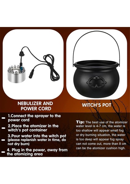 Cadılar Bayramı Cadı Kazanı Sis Makinesi 12 LED Işık Cadılar Bayramı Partisi Sis Makinesi Su Çeşmesi Sis Makinesi Cadılar Bayramı Abd Fişi (Yurt Dışından) modelleri