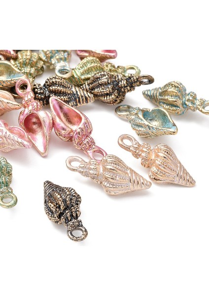 25 Adet Alaşımlı Metal Emaye Kolye Deniz Kabuğu Okyanus Takıları Toplu Olarak Mücevher Yapımı ve El Sanatları Için (Yurt Dışından) indirimleri