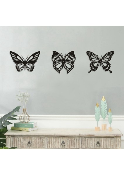 Adet Kelebek Metal Duvar Dekoru Siyah Kelebek Metal Duvar Asılı Dekorlar Çiftlik Evi Rustik Ev Ofis Yatak Odası Dekoru (Yurt Dışından) indirimleri