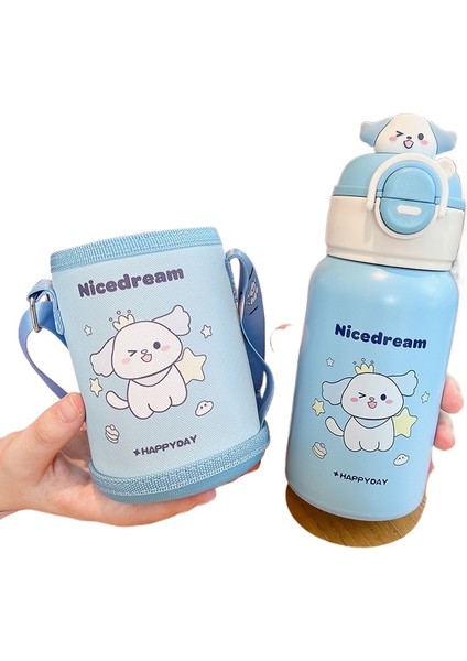 Öğrenci Termos Su Bardağı Çocuk Termos Su Isıtıcısı Açık Taşınabilir Su Isıtıcısı (Yurt Dışından)