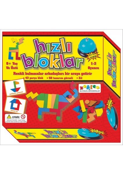 Hızlı Bloklar-Doğal Ahşap Oyuncak-Ekransız Aktivite Oyunu fiyatları