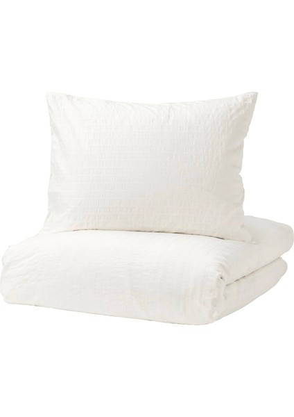 Ofelıa Nevresim Seti 150 x 200 - Yastık Kılıfı 50 x 60 cm Çıtçıtlı Makinede Yıkanabilir Beyaz Tek Kişilik modelleri