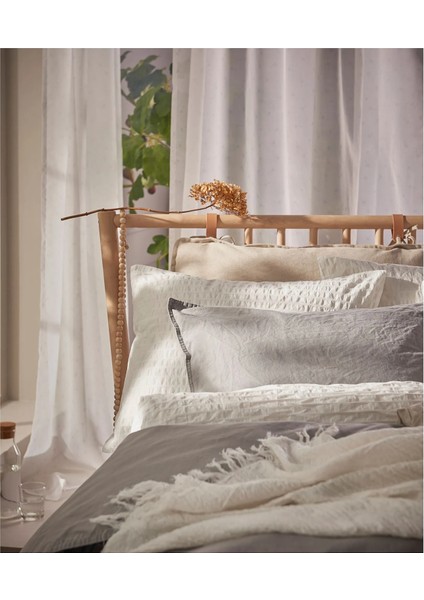 Ofelıa Nevresim Seti 150 x 200 - Yastık Kılıfı 50 x 60 cm Çıtçıtlı Makinede Yıkanabilir Beyaz Tek Kişilik fırsatları