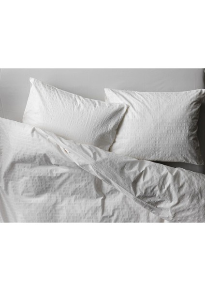 Ofelıa Nevresim Seti 150 x 200 - Yastık Kılıfı 50 x 60 cm Çıtçıtlı Makinede Yıkanabilir Beyaz Tek Kişilik indirimleri