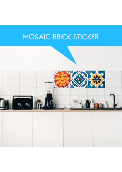 24PCS Kendinden Yapışkanlı Mozaik Tuğla Kiremit 3D Etiket Mutfak Banyo Duvar ÇIKARTMALARI-15X15CM (Yurt Dışından) fiyatları