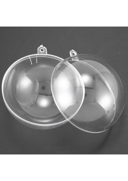 1 Adet Düğün Noel Ağacı Asılı Süslemeler Top Şeffaf Açık Plastik Şeffaf Süs Çocuklar Kendin Yap Parti Malzemeleri 8cm (Yurt Dışından) fırsatları
