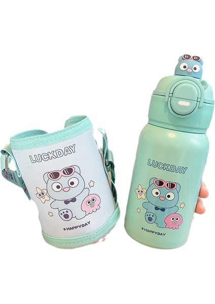 Öğrenci Termos Su Bardağı Çocuk Termos Su Isıtıcısı Açık Taşınabilir Su Isıtıcısı (Yurt Dışından)