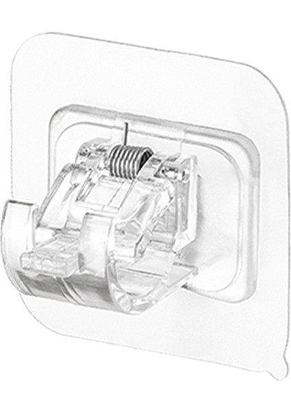 Matkapsız Perde Çubuk Braket Seti, 2 Parçalı Ayarlanabilir Yapışkanlı Perde Çubuk Tutucular (Yurt Dışından) indirimleri