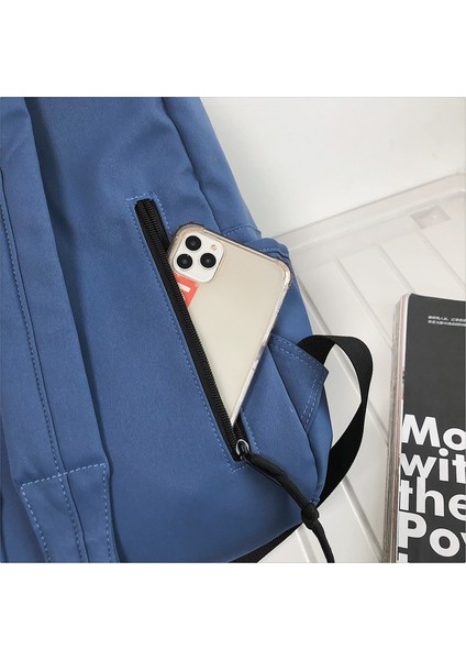 Düz Renk Ortaokul Lise Öğrencisi Sırt Çantası Moda Okul Çantası (Yurt Dışından) fiyatları