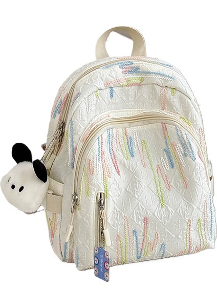 Sevimli Çizgili Küçük Sırt Çantası (Yurt Dışından)