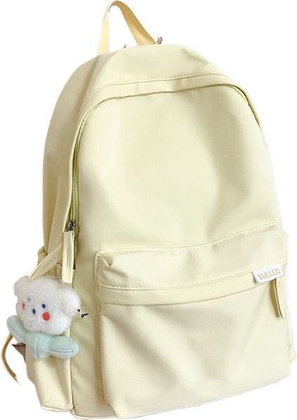 Lise Öğrencisi Düz Renk Sırt Çantası (Yurt Dışından)