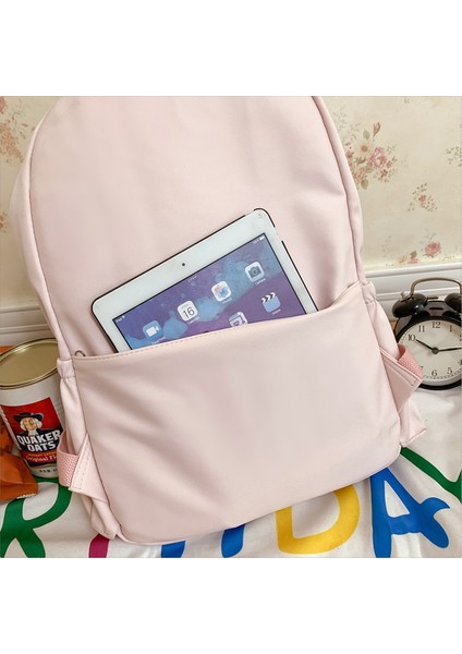 Lise Öğrencisi Düz Renk Sırt Çantası (Yurt Dışından) modelleri