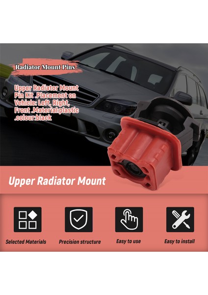 2 Takım Üst Radyatör Montajı Mercedes W204 W211 W216 E320 1695040114 2115040059 Için Fit (Yurt Dışından) indirimleri