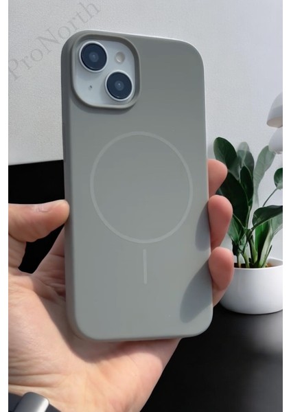 IPhone 13-14 Uyumlu Kılıf Magsafe Destekli Premium Sıvı Silikon Kapak