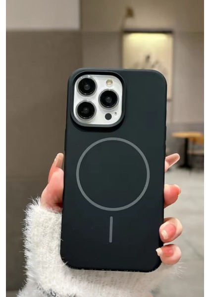 IPhone 14 Pro Uyumlu Kılıf Magsafe Destekli Premium Sıvı Silikon Kapak