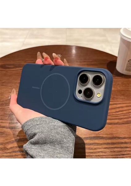 IPhone 14 Pro Uyumlu Kılıf Magsafe Destekli Premium Sıvı Silikon Kapak