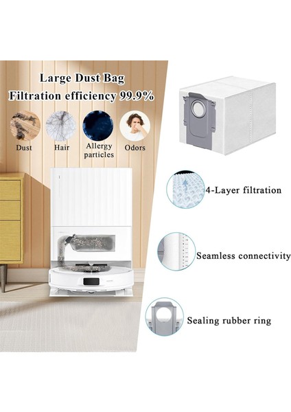 Roborock Qrevo S/qrevo Plus/qrevo Pro/qrevo Maxv Robot Vakum Ana Yan Fırça Hepa Filtre Mop Çantaları Için Aksesuar Kiti (Yurt Dışından) indirimleri