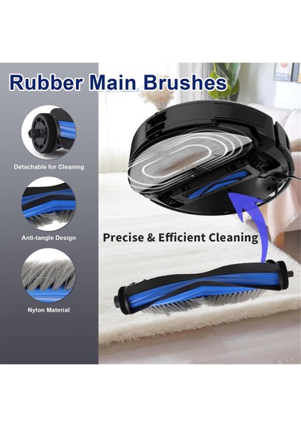 Ecovacs Deebot N30 Omnı/ N30 Pro Omni Robot Vakum Yedek Parçaları Ana Yan Fırça Hepa Filtre Mop Kumaş Tuz Torbaları (Yurt Dışından) fiyatları