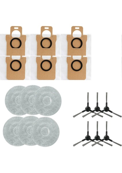 18 Adet Jonr P20 Pro Robotik Vakum Temizleyici 6mop Kumaşları Için Yedek Parçalar 6dust Tacaklar 6 Kısa (Yurt Dışından) fiyatları