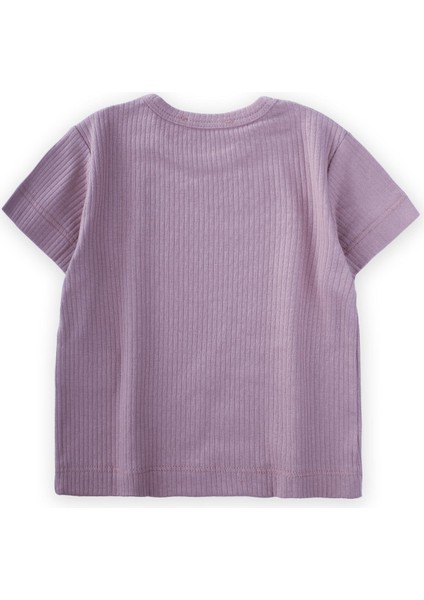 Basic Fitilli T-Shırt 1-5 Yaş Lila fiyatları
