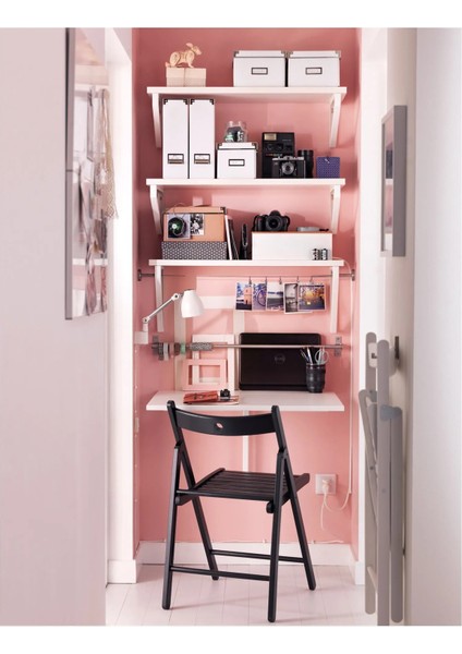 Norberg Masa Beyaz 2 Kişilik Duvara Monte 74 x 60 cm Yer Tasarruflu Katlanır fırsatları