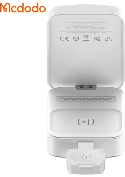 CH-5090 15W 3'ü 1 Arada Katlanabilir Kablosuz Şarj Standı