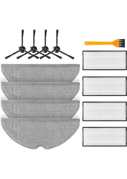 Roborock S8 Pro Ultra S8 S8+ Yan Fırça Paspas Bezi Filtre Robotu Için (Yurt Dışından)