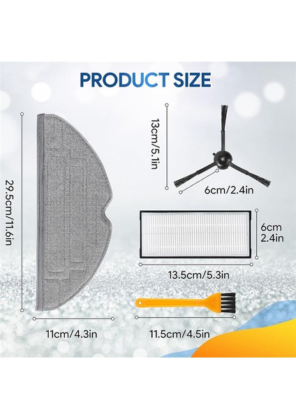 Roborock S8 Pro Ultra S8 S8+ Yan Fırça Paspas Bezi Filtre Robotu Için (Yurt Dışından) fırsatları