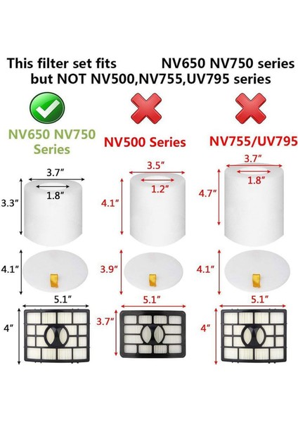 Vakum Filtreleri Rotator Powered Away-Away AZ1002, NV651 NV652 NV750 NV751 NV752 NV753, AX950 (Yurt Dışından) modelleri