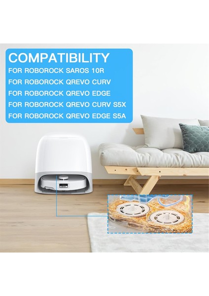 Roborock Qrevo Curv/qrevo Edge Için Yedek Tutuculu Paspas Bezleri (Yurt Dışından) fırsatları