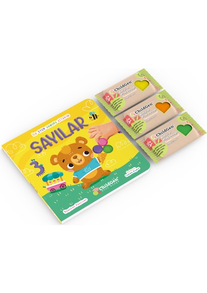 Sayılar Ilk Oyun Hamuru Aktivitesi Ve 3x50 Gr Doğal Oyun Hamuru fiyatları