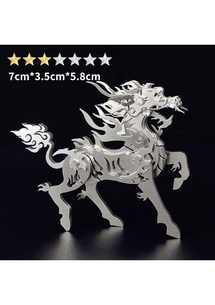 Yeni 3D Mini Üç Boyutlu Metal Çizgi Film Puzzle Yapboz Modeli Doğum Günü (Yurt Dışından)