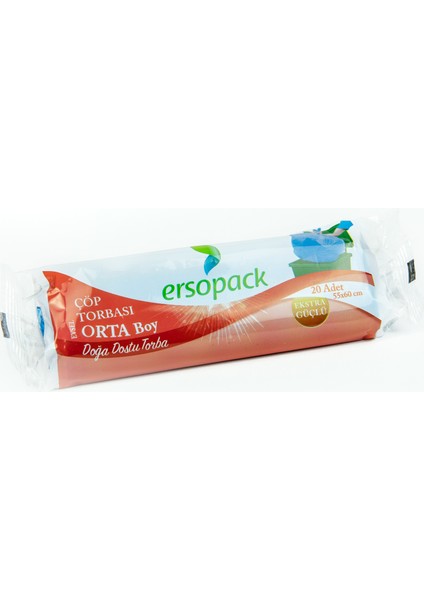 Evsel Orta Çöp Torbası 55 x 60 cm 6 Rulo 120'li Çöp Poşeti modelleri