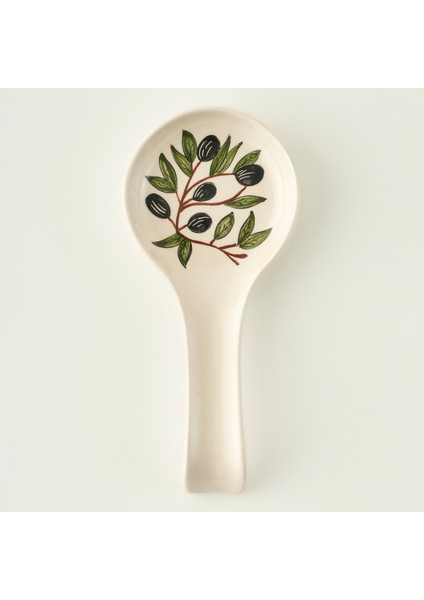 Olive Kirli Kaşıklık Beyaz (11,5X24 Cm)
