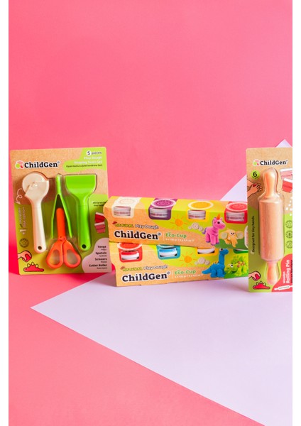 Oyun Hamuru Başlangıç Paketi Minik Ellere Uygun 5 Parça Eğlenceli Set