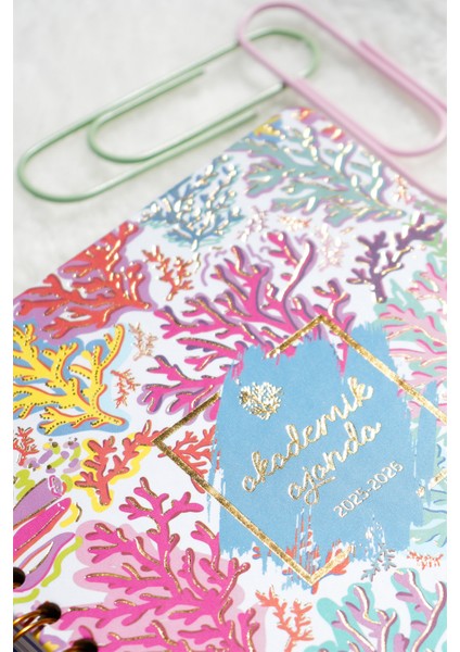 2025-2026 Akademik Ajanda A5- Motivasyon Sayfalı Coral Bloom Renkli Mercan fırsatları