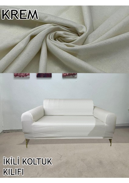 %100 Pamuk Fransız Kumaş Çift Kişilik Komple Giydirme 2'li Kanepe, Bohem, Vb Model Koltuk Kılıfı indirimleri