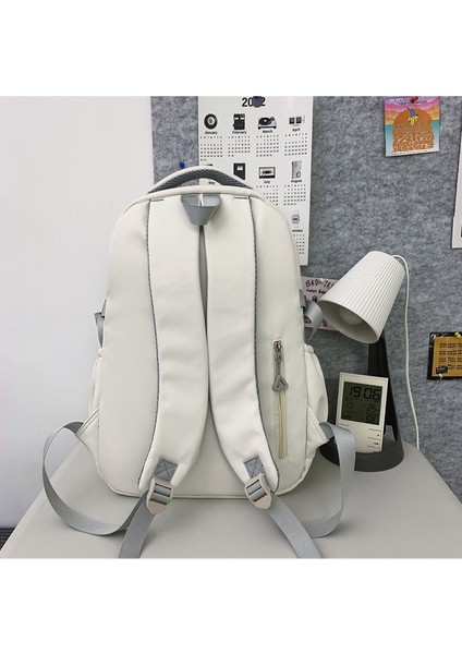 Boş Sırt Çantası Basit ve Büyük Kapasiteli Kampüs Öğrenci Okul Çantası (Yurt Dışından) modelleri